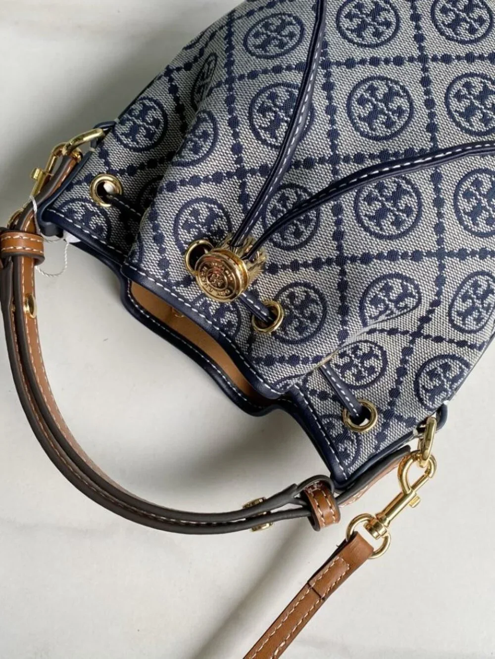 Tory Burch T Monogram Mini Buckey Bag